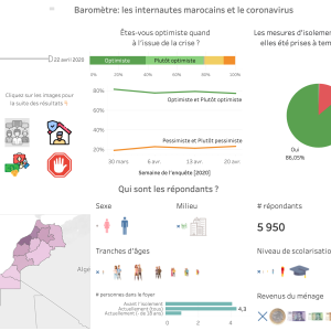 DataViz Baromètre web marocains et coronavirus